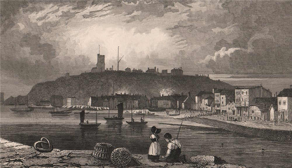Folkestone. Kent. SHEPHERD 1829 old antique vintage print picture